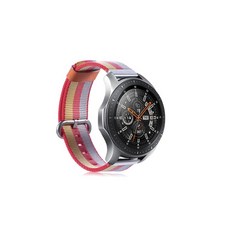 I AM PANDA Galaxy Active 1/2/Watch3/Watch4/Watch4 Classic 20mm 回環式魔鬼氈錶帶 (可兼容 40/41/42mm), 灰色 + 黃色, 1個