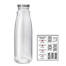 Tritan水瓶 20入 + 貼紙 4入, 1L, 銀色