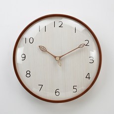 mjk 靜音掛鐘 300mm, 棕色