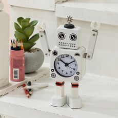 FLaiTO 機器人靜音桌鐘, 白色