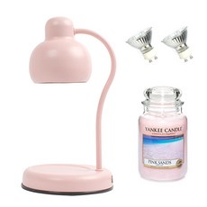 양키캔들 라지자 + 소담 캔들워머 + 전구 2p 세트, 핑크샌드, 핑크