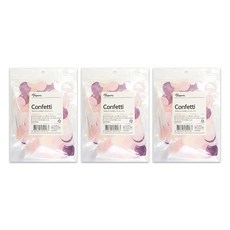 Joyparty 派對裝飾圓形紙片 3入, 亮粉色