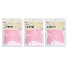 Joyparty 派對裝飾圓形紙片 3入, 粉色的