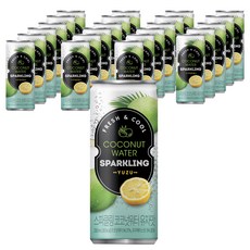 스파클링 유자 코코넛워터, 250ml, 24개