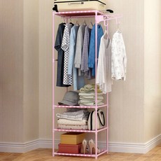 纖薄型收納掛衣架, 粉色的