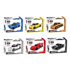 迪庫Decool 積木迴力車6件組 22009-22014, 混合顏色