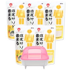 濱田小動物馬桶沙 PE16 檸檬味 600g x 5p+倉鼠浴室S隨機出貨, 1套