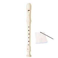 야마하 소프라노 리코더 바로크식 YRS-24B + 패키지 C, 흰색, 1개