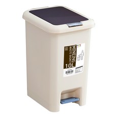 마이닝 원터치 페달 휴지통 10L, 혼합색상