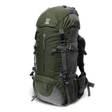 GRAT 登山背包 FLIEGEN 50L + 防水罩, 深綠色