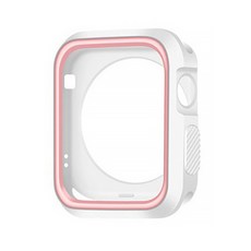 Chomi & Seven Apple Watch 4/5 運動防撞保護殼 44mm, 白粉色
