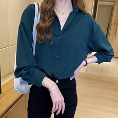 POPLAR NC 素色七分袖襯衫