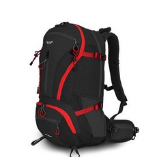 GRAT RUPES 登山背包 38L 附防水罩, 黑色