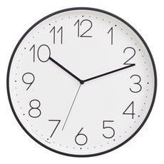 MJK 300 溫和靜音掛鐘, 黑色