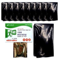 便攜式馬桶凝固劑 10入+垃圾袋 10入, 1套