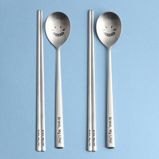 Inspoon Bravo My Life 成人湯匙筷子組 老么款, 2套, 湯匙 + 筷子, 混合顏色