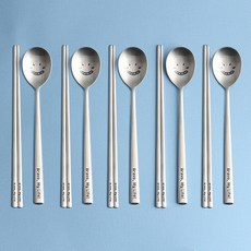 Inspoon Bravo My Life 成人湯匙筷子組 老麼款, 5套, 湯匙 + 筷子, 混合色