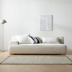 버즈가구 루모 스타일클린 패브릭소파 3인용 BS9037, 아이보리(G-3)