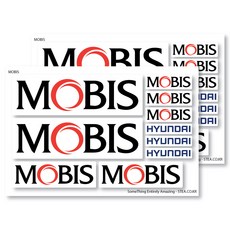 車用標誌貼紙, Mobis, 2個
