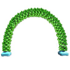 LivingDA 銀箔氣球花圈拱門 70入, 綠色
