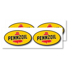 賽道賽車贊助商塗裝車用貼紙印刷款, 2個, Pennzoil