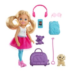 Barbie 旅行造型芭比娃娃配件組, 混色