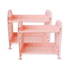 OON 조립식 미니선반 2p, 핑크