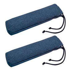 RAONNURI 攜帶式毛絨餐具袋, 藍色, 2入