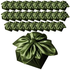 tongshop 緞面包裝用包袱巾 35 x 35 cm, 艾草色, 30個