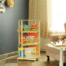 맘스보드 제니 라운드 스윙 책장 + 조립기, 내츄럴(책장), 상세 설명 참조