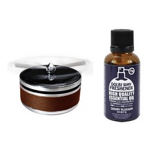 dolbi way 太陽能螺旋槳 車用芳香劑 棕色皮革 櫻花, 1入, 1個