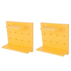 스텔레라 벽면 아이디어 수납 타공판 22 x 22 cm SN103, 2개, 옐로