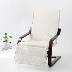 벤우드 안락의자 레그레스트 YC02A, 브라운 + 아이보리