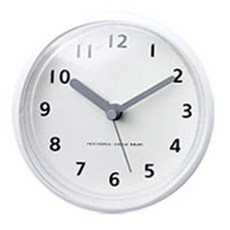 mjk 浴室吸盤防水時鐘, 白色的