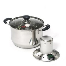 QUEEN SENSE 電磁爐適用雙耳不鏽鋼嬰兒衣物洗衣鍋, 22厘米, 1個