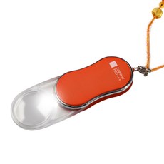 項鍊式LED放大鏡 X206+收納袋, 橘子