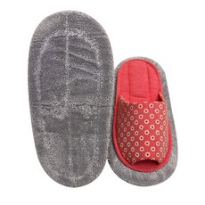 Elki可拆卸清掃拖鞋 花朵 紅色, 1套