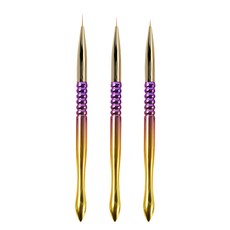 시크핏네일 전문가용 세필 네일브러쉬 3종 세트 B CFB003, 혼합색상, 1세트