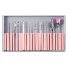 MEIBROWN 美甲工具鑽頭套組 10款 M07033, 混色, 1套