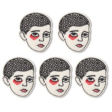 時尚亮點刺繡布貼 阿里, 混色, 5個