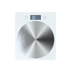 廚房用平面電子秤 5kg, 單品, 白色的