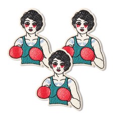 時尚亮點刺繡布貼 硫磺, 混色, 3個