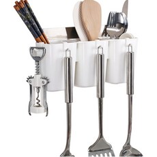 YUMS黏貼型3格多功能收納盒, 混色