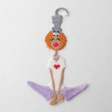 時尚亮點刺繡布貼貓咪女孩, 混色, 1個