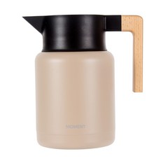 VISVIVA 現代風按壓式304不鏽鋼真空保溫水壺, 1.5L, 淺褐色的