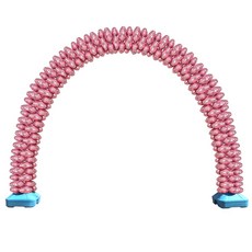 Livingda 銀箔氣球拱門花環, 素色愛心粉紅色, 70個