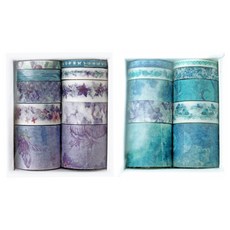 Kkukkukkakka 裝飾 蝴蝶 全盒 裝飾膠帶 露珠 10種+蝴蝶 10種組, 混色, 1套