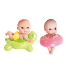 Berenguer Little Cuties 烏龜管沐浴玩偶套組, 混色