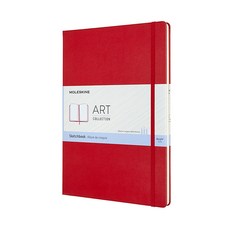 MOLESKINE 藝術收藏速寫本猩紅色紅色硬, A4, 1個