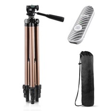 셀루미 브론즈 프리미엄 삼각대 4.0 블루투스 리모컨 풀세트 125cm, SEL-WT3133(화이트), 1개